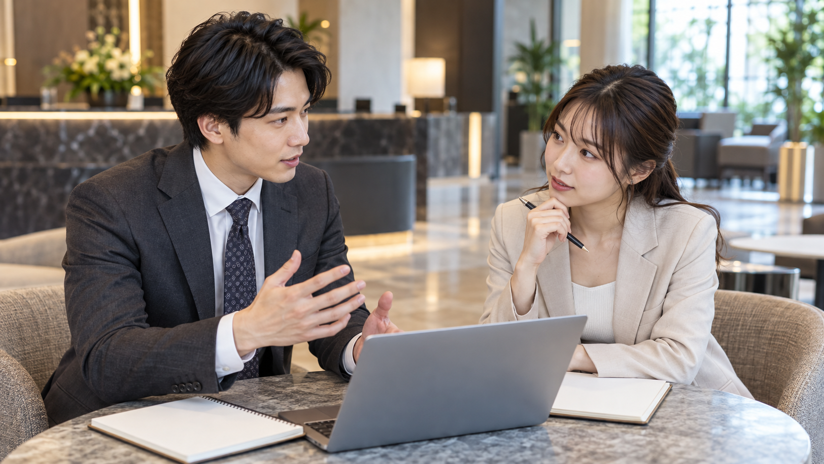 AIO対策の相談前に整理したい情報を相談・確認するイメージ